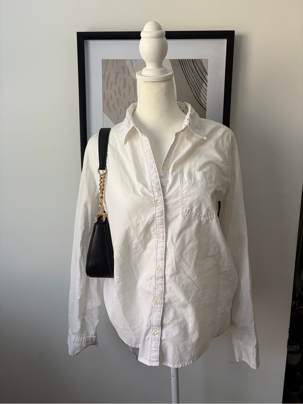 Vintage Hollister White Button-Down Shirt
